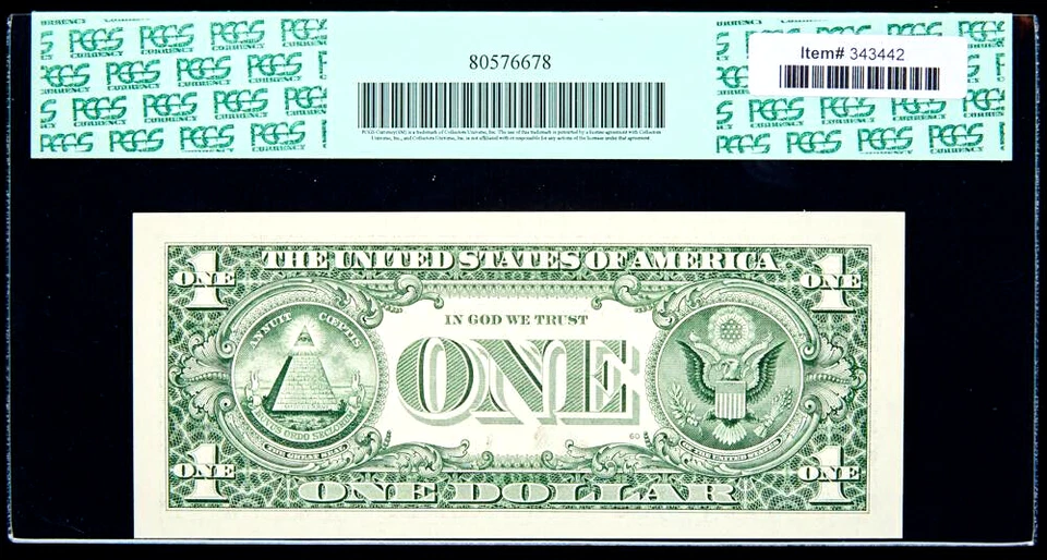  00000089* STAR NOTE 1 Dollar  graded PCGS 66 PPQ RARE LOW 2 Digits Uncirculated - Image 2 of 2