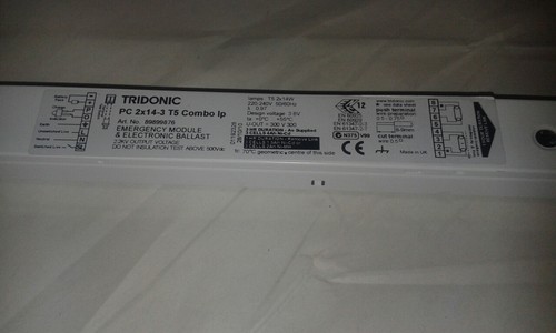 TRIDONIC PC 2x14-3 T5 COMBO lp MÓDULO DE EMERGENCIA Y LASTRE Art. No 89899876 #FW - Imagen 4 de 4