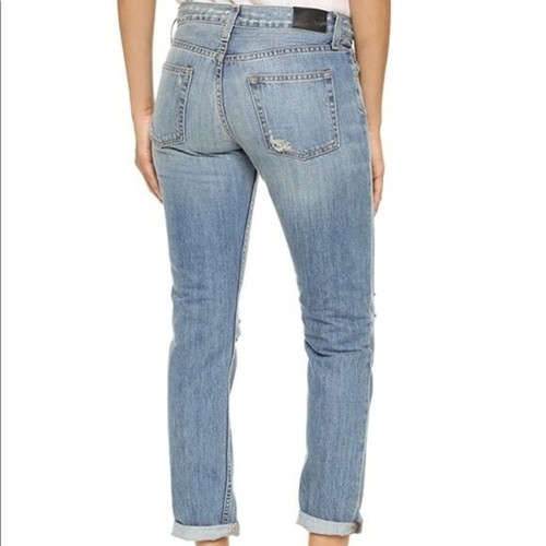 NWT Rails Women's Beckett Medium Vintage Wash Boyfriend Distressed Jeans Size 29 - 第 2/14 張圖片