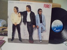 B HUEY LEWIS  THE NEWS FORE LP ON CHRYSALIS RECORDS