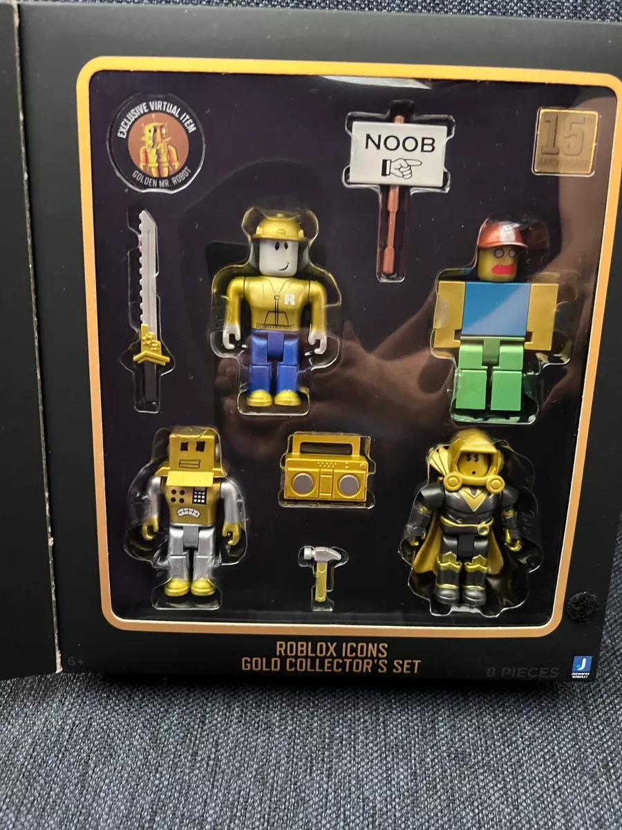 Roblox Action Collection - 15th Anniversary Roblox Icons Gold Collector's  Set [Includes Exclusive Virtual Item]