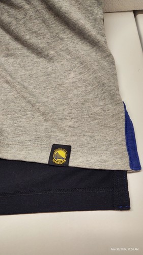 NBA Nike Golden State Warriors Dri-Fit Long T Shirt Men Size Medium Basketball - Picture 4 of 6