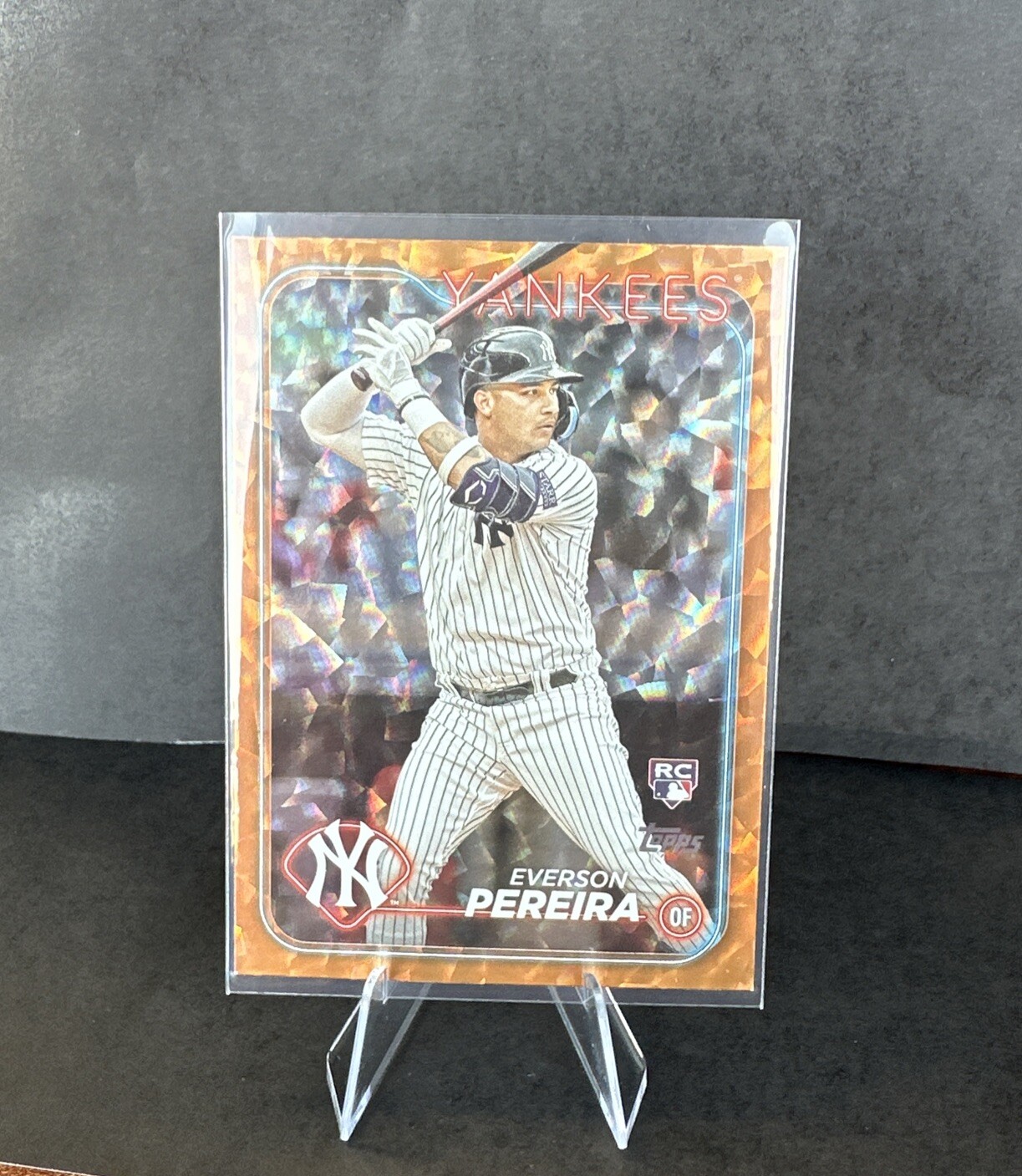 2024 Topps Series 2 EVERSON PEREIRA ORANGE FOIL #461 YANKEES RC 168/299