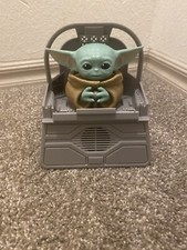 Used Star Wars Mandalorian The Child Speaker Voice Activated Gray 