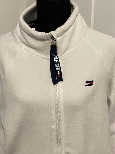 Chaqueta deportiva para mujer Tommy Hilfiger polar blanca grande precio de venta sugerido por el fabricante 89,50 USD. Nuevo con etiquetas - Imagen 2 de 6