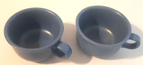 Vtg DANSK MESA~ Sky Blue Coffee/Tea Cup Mug Stoneware~Portugal   MINT *Set of 2*