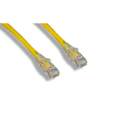 PTC Cat 6 UTP Patch Cable With Clear Boot Yellow Color