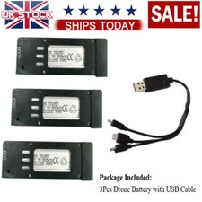 3pcs 3.7V 500mAh Liop Batteries For RC Quadcopter Drone E58 S168 JY019 L800