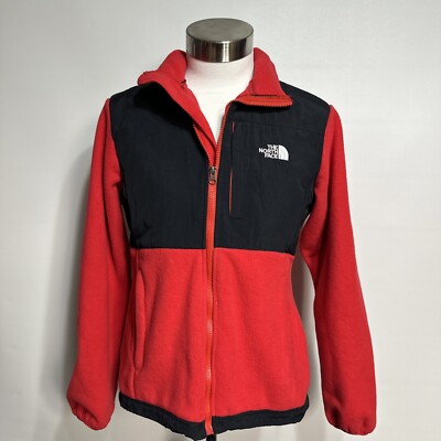 The North Face WOMENS MEDIUM Red/Black Recycle Polartec Fleece Jkt EPOC