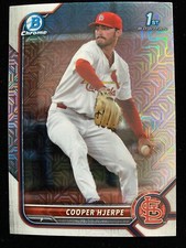 2022 Bowman Chrome Draft COOPER HJERPE 1st Rookie ASIA MOJO REFRACTOR #BDC-95 RC