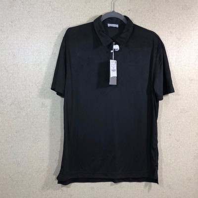 polo negro hombre zara