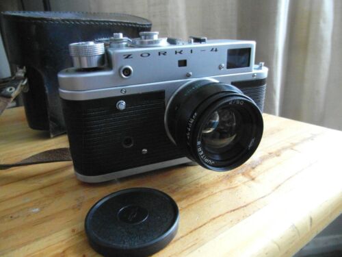 vintage Zorki 4 rangefinder camera - Afbeelding 1 van 11