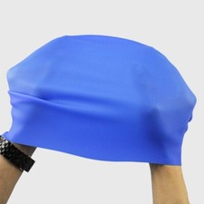 Adult Silicone Waterproof Swimming Hat Swim Cap Elastic Stretch Durable