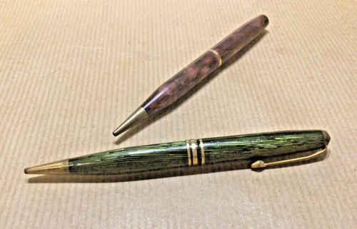 Conway Stewart No 23 Green Stripe and No 25 Red Marble Pencils - Picture 7 of 7