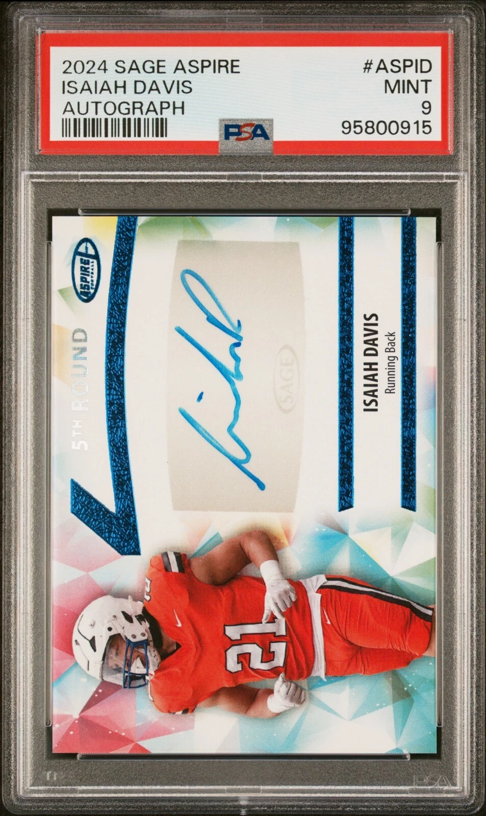 Isaiah Davis Sage Aspire Autographs #ASPID Base