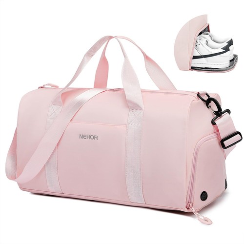Gym Bag for Women MenSmall Travel Duffle Bag with Shoes Compartment & Wet Poc...