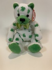 Ty Beanie Buddy "Clover the St. Patricks Day Bear" Plush, Stuffed Animal. 2002