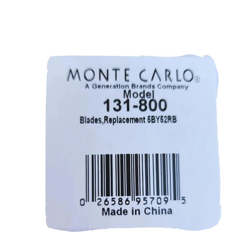Monte Carlo Ceiling Fan Replacement Blades Model 131-800 Oak/Walnut 5BY52RB NIB - Picture 5 of 8