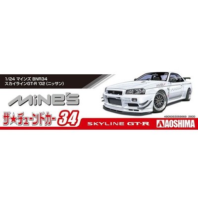 たま Nissan Skyline GT-R Mine's (R34) Tamiya Nissan Skyline GT-R R34 - Nismo Z-tune 1/24 Scale