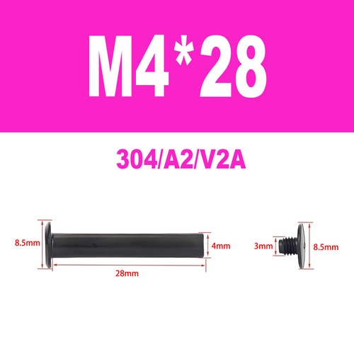 Edelstahl A2 V2A Möbelschrauben Hülsenschrauben Verbindungsschraube M4-M5 - Bild 19 von 50