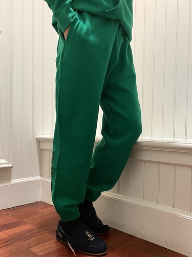 Pantaloni jogger uomo XXL Polo Ralph Lauren cruise verde RL pile logo pile nuovi con etichette - Foto 4 di 4