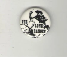 The Lone Ranger pin riding Silver HORSE pinback Cowboy Western Mask