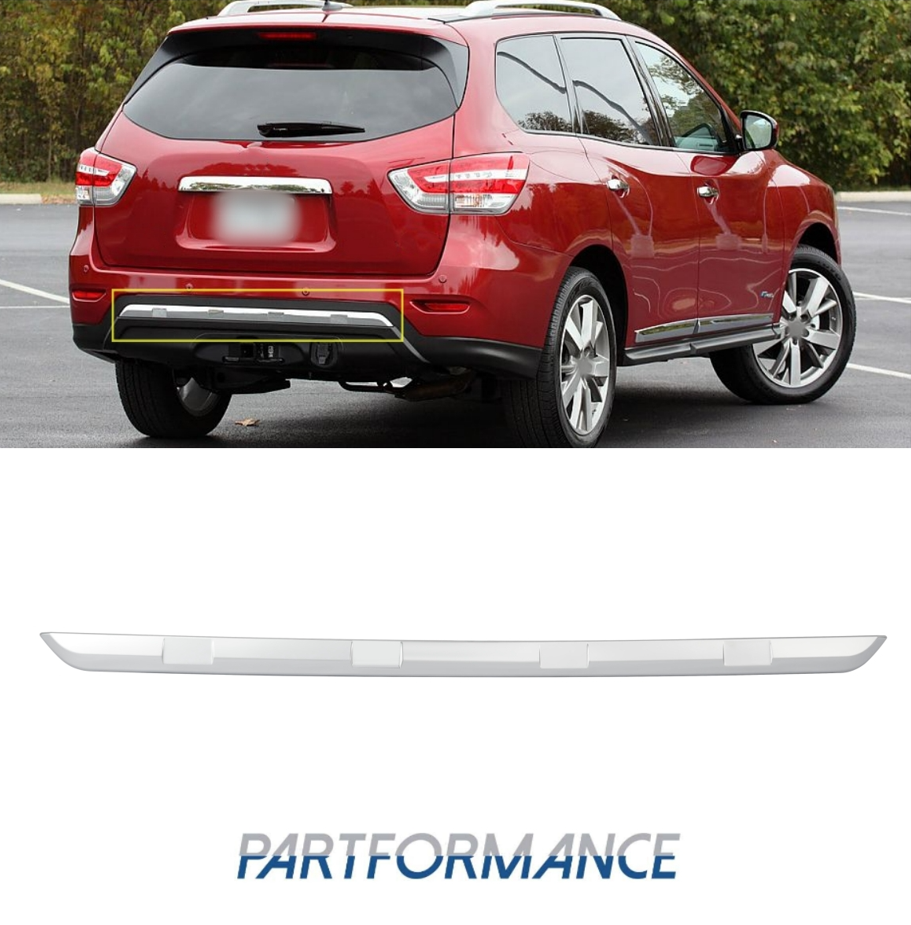 For 2013-2016 Nissan Pathfinder Rear Bumper Chrome Molding Trim Cover 850723KA0A