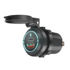 New ListingDual Port Usb/Type C Quick Charger Adapter Socket For Car Truck Boat Accessory
