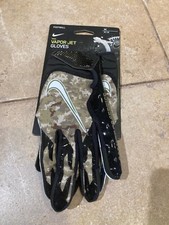 Nike Vapor Jet Football Gloves Salute To Service Black/Digital Camo, Size XL NWT