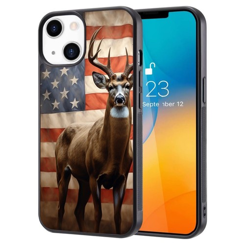 usa flag Buck deer Camo For iPhone SE XS XR Max 5 6 7 8 Plus Anti scratch Cover - Picture 17 of 25