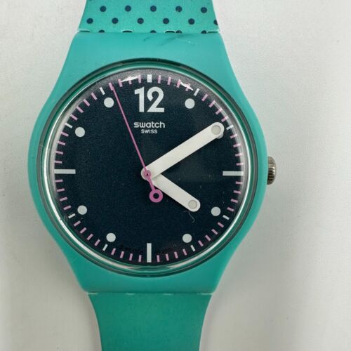 Orologio Swatch Uomo Donna Rosa Teal Parigi 2024 Olimpiadi Edizione Limitata Batteria Nuova - Foto 2 di 15