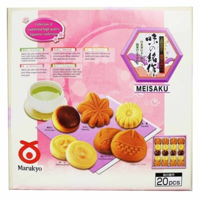 MARUKYO Bean Cake Gift Box Procuct of Japan Meisaku 20 Ct 19.7 oz