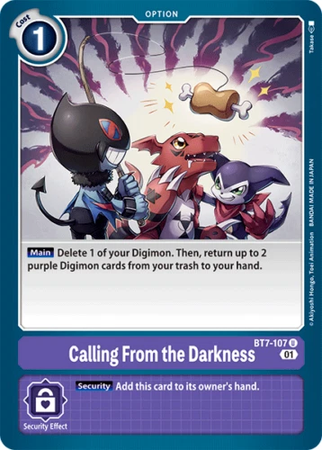 Calling From the Darkness BT7-107 U Digimon - Next Adventure