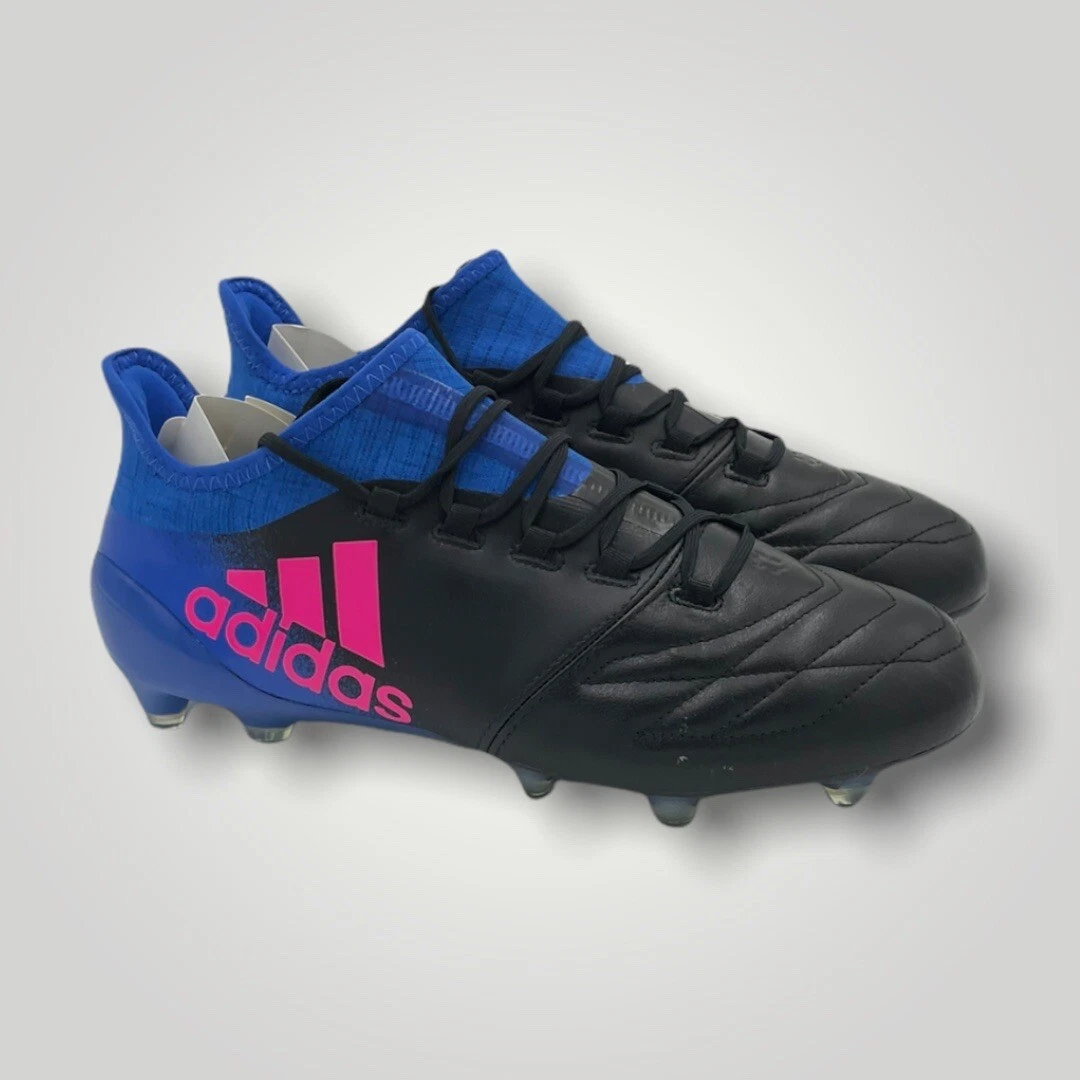 Adidas X16.1 Leather FG - Core Black/Shock Pink/Blue UK 7.5, US 8, EU 41  (1/3) | eBay