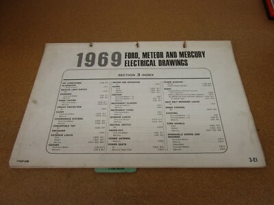 1969 Ford Galaxie LTD wiring diagram SHEET schematics ... 1969 ford ltd wiring diagram schematic 