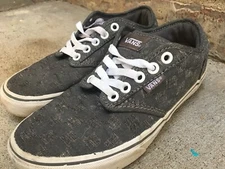 Vans TB4R 1405  Gray on Gray Checker Womens US 6