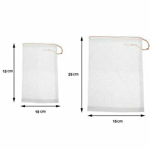 Mesh Against Insect Pest Reusable Plant Fruit Protect Drawstring Net Bag - Picture 7 of 18