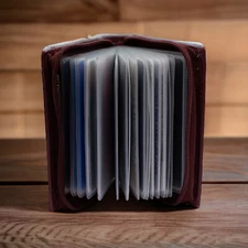 RFID Mens Slim Front Pocket Wallet Genuine Leather Bifold ID/Credit Card Holder