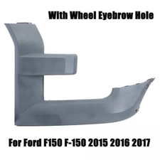 Left Driver Headlight Trim Bezel W/Wheel Eyebrow Hole For Ford F150 2015 16-2017