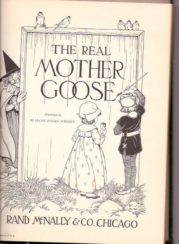 THE REAL MOTHER GOOSE Rand McNally 1962 Good - Foto 3 di 3