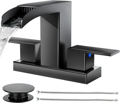 Cobbe 2 Handle Waterfall Bathroom Faucet 3 Hole