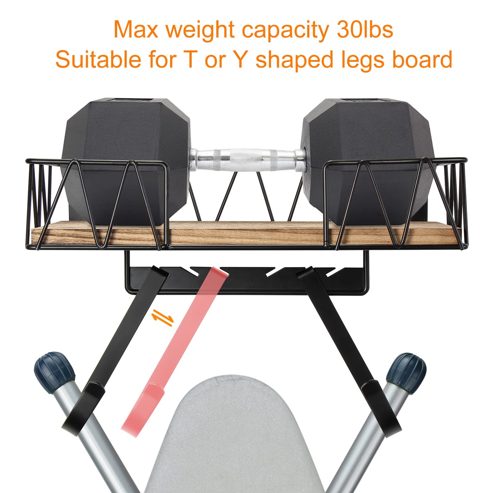 Ironing Board Holder Wall Mount - Laundry Room Iron and Ironing Board Hanger ...