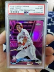 2018 TOPPS CHROME MIKE TROUT #100 BATTING PINK REFRACTOR PSA 10 GEM MINT