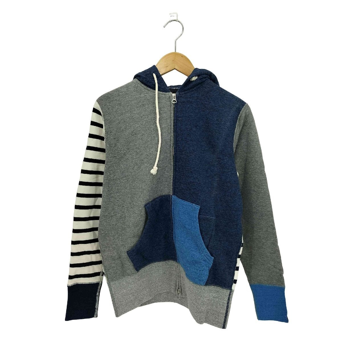 LOOPWHEELER Crazy Pattern Zip Up Parka for Men JP… - image 1