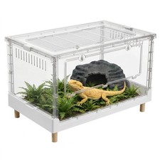 Foldable Reptile Terrarium, Snake Reptile Tank, Reptile Tank with Full View