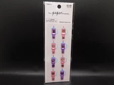 The paper studio Tumbler Rhinestone 3D stickers 8pc