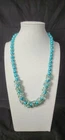 Vintage, Tiffany Blue, glass AB beads [1001]