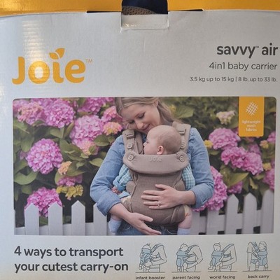 Joie savvy air 4in1 Babytrage Multi Tragearten für Säugling & Kleinkind