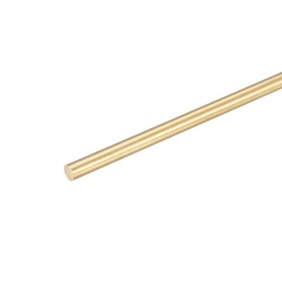 4mm Diameter 450mm Length Brass Solid Round Rod for DIY Craft 1Pcs