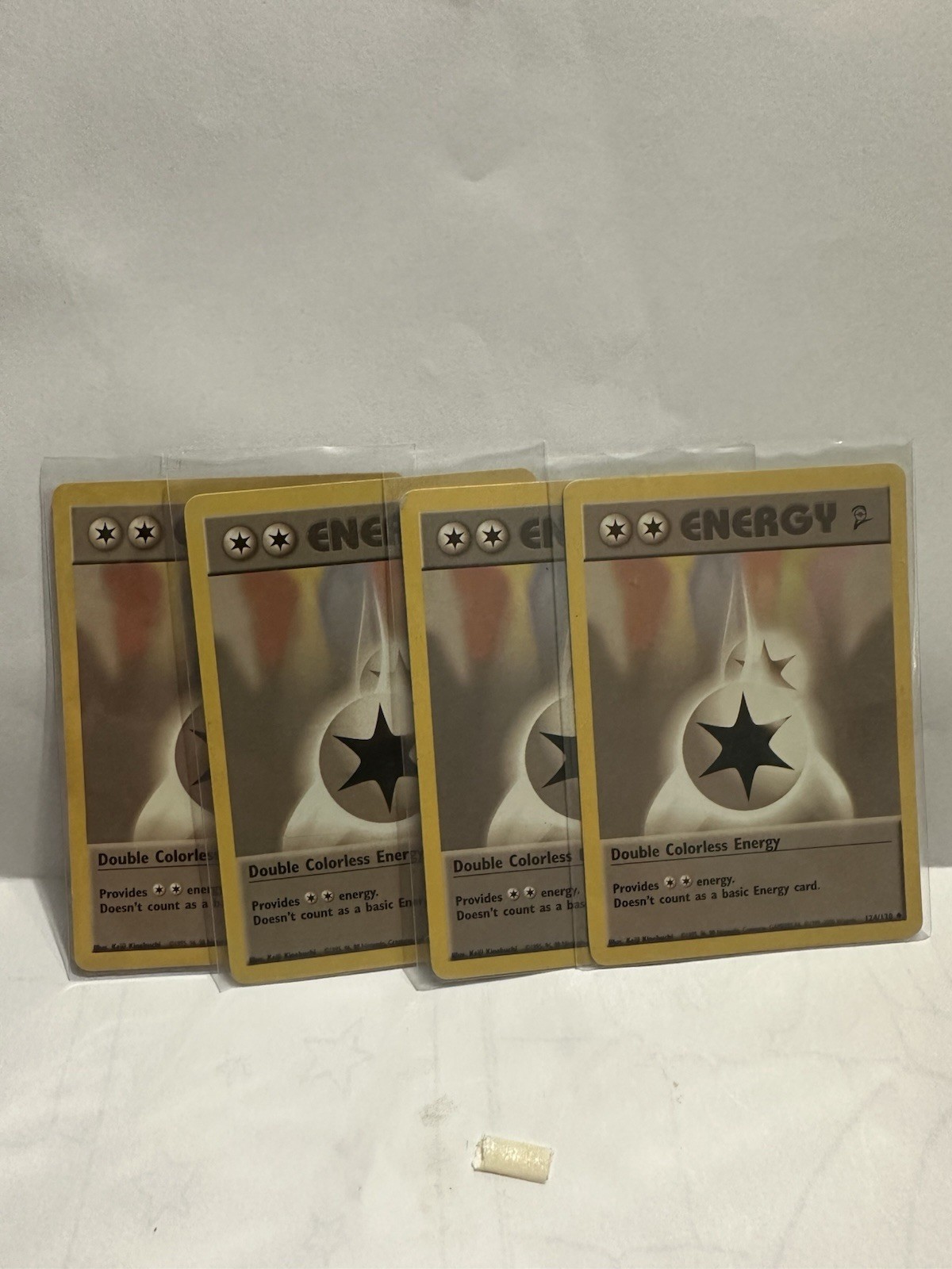Pokemon TCG 4X Double Colorless Energy Uncommon Base Set 2 124/130 MP